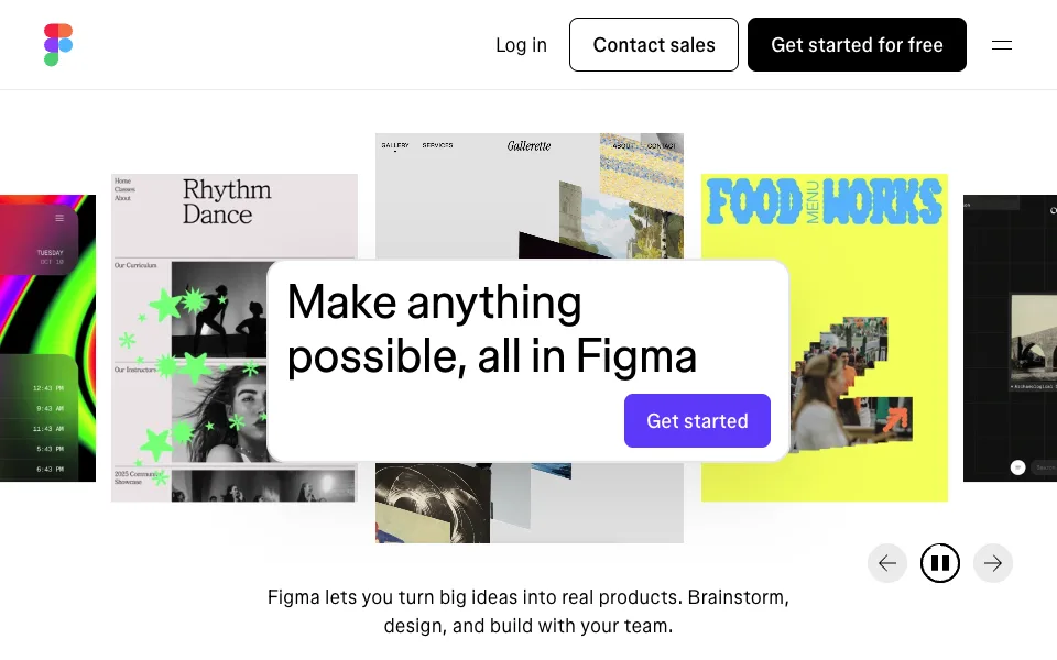 Figma website preview