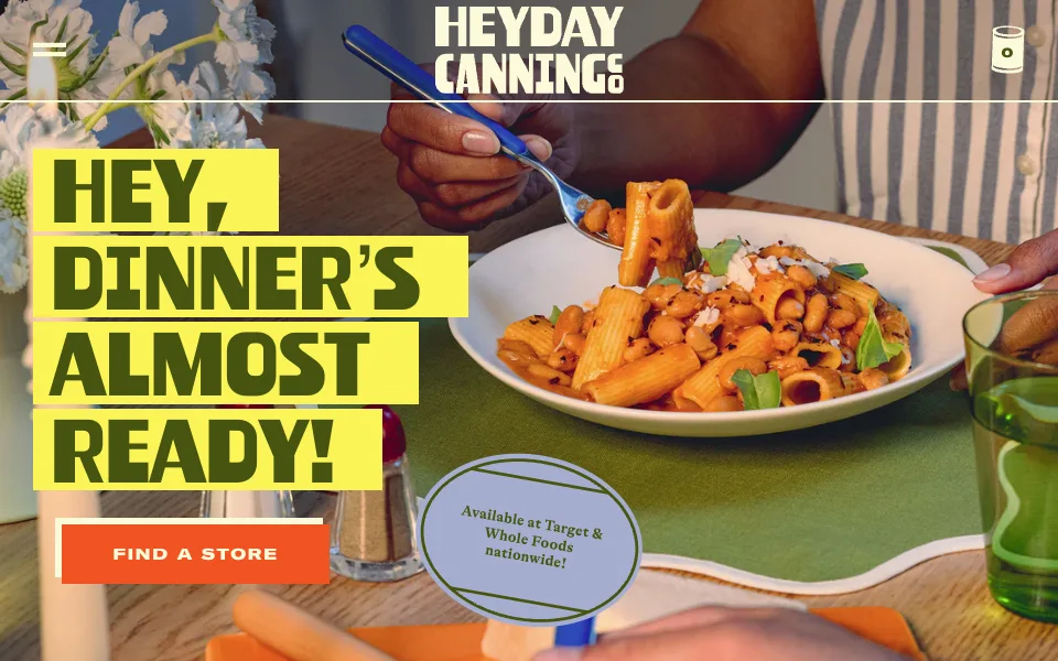 Heyday Canning Co. website preview